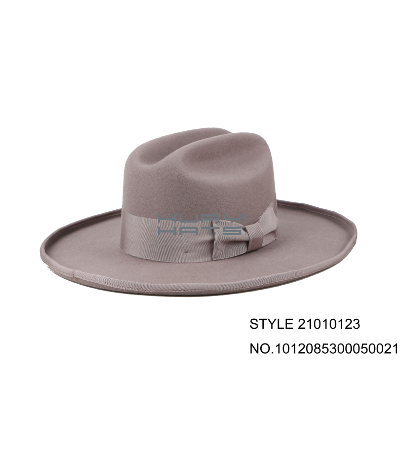  Wide Brim Wool Felt Fedora Hat For Womens & Mens 