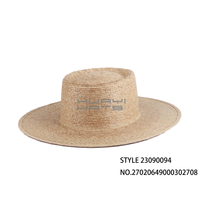 Men's Fashion Straw Pork Pie Hat Wholesale