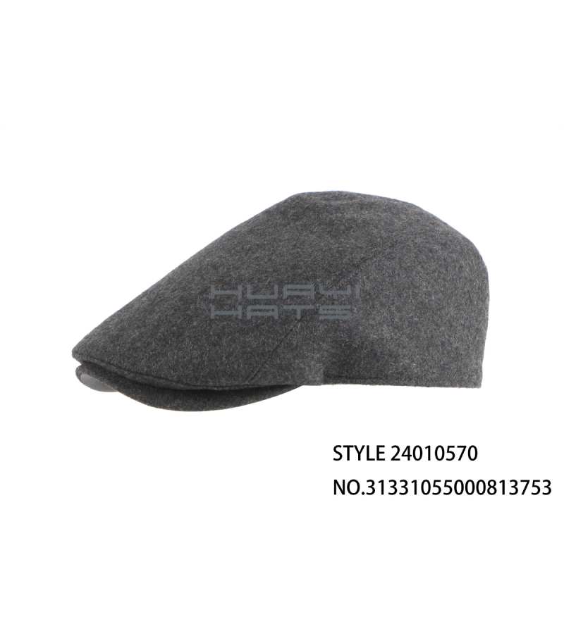 Classic Gray Ivy Flat Cap