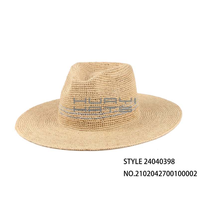 Fashion Wide Brim Raffia Straw Hat