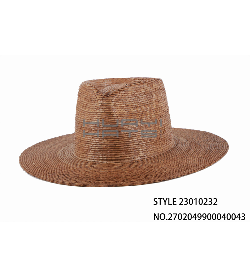 Vintage Wide Brim Straw Fedora Hat Wholesale