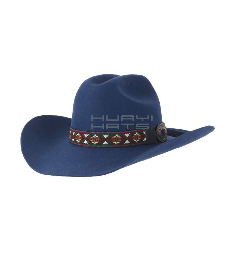 Fashion Men's Dark Blue Cowboy Hat