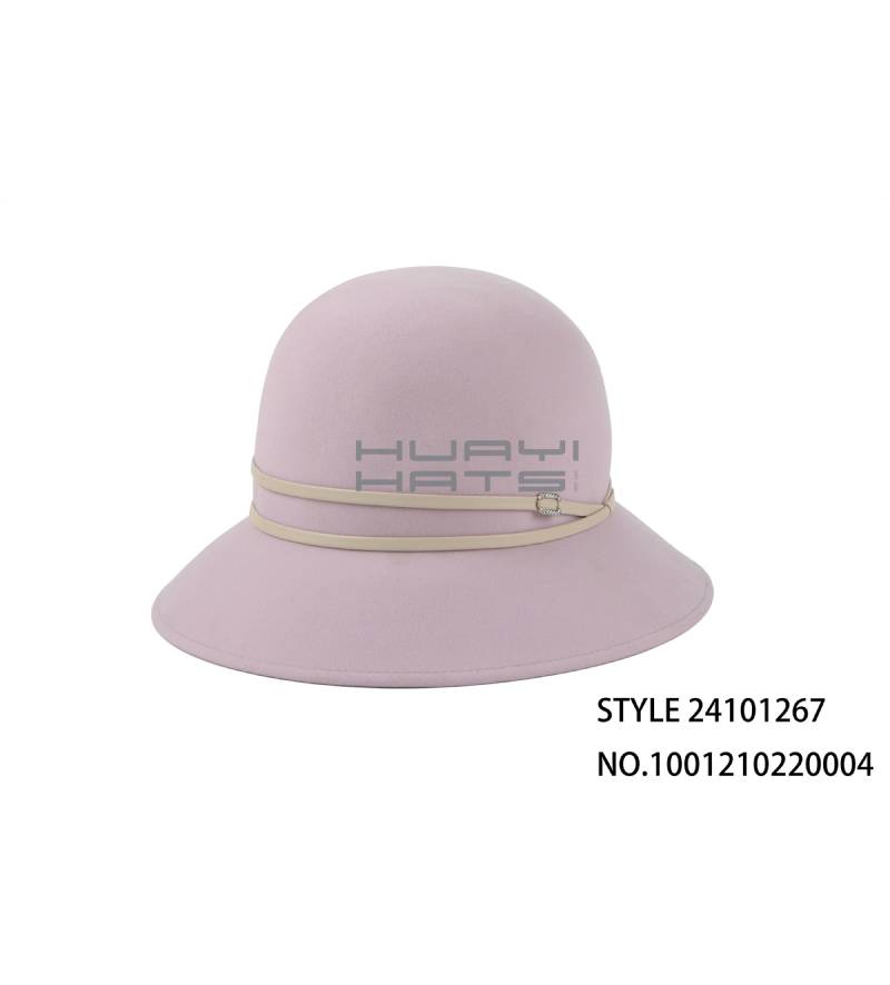 HY Fashion Round Wool Bucket Hat