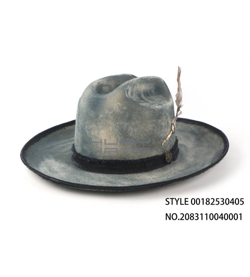 Vintage Upturned Brim Fedora Hat