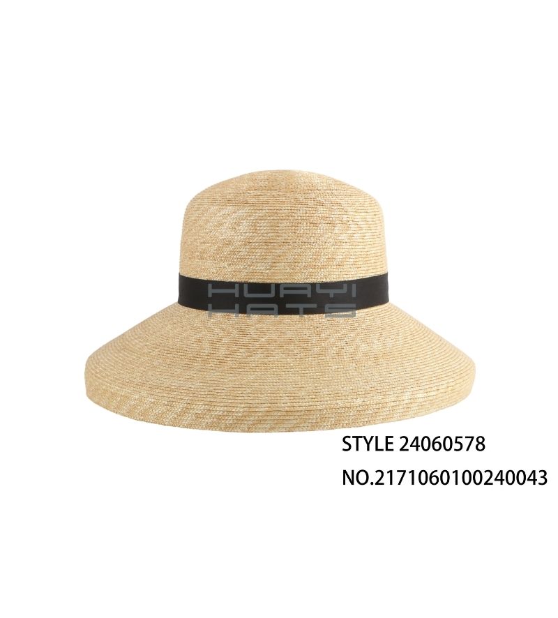 Fashion Wheat Straw Cloche Hat