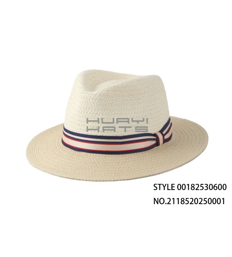 Fashion Paper Straw Braid Fedora Hat