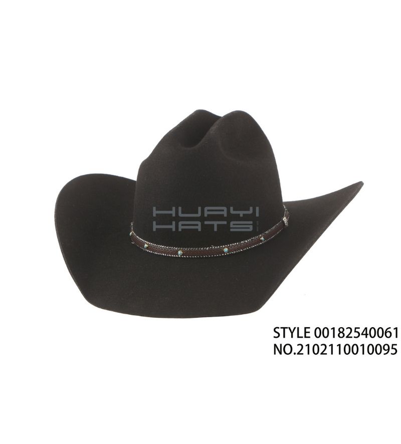 High-quality Wool Felt Cowboy Hat