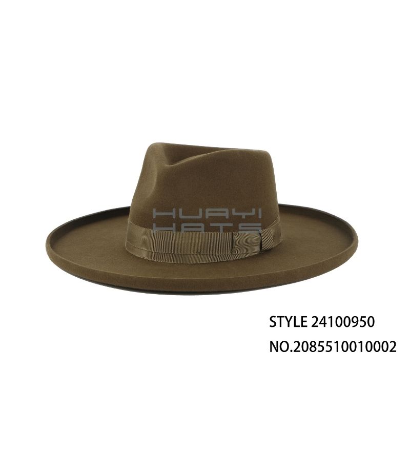 Fashion Wool Pencil Brim Fedora Hat