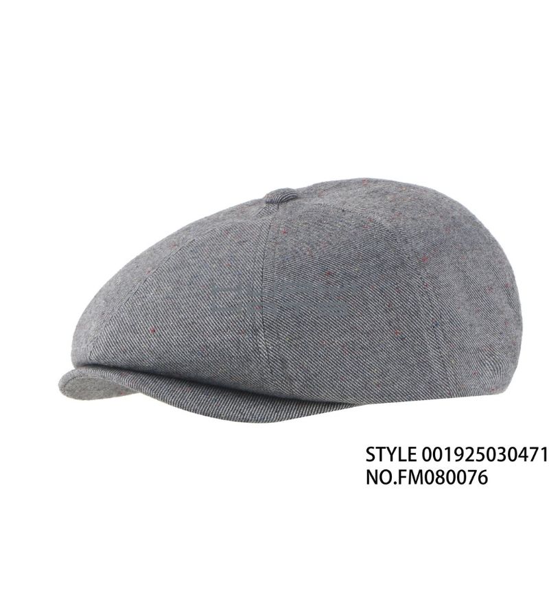 Classic Grey Newsboy Flat Caps
