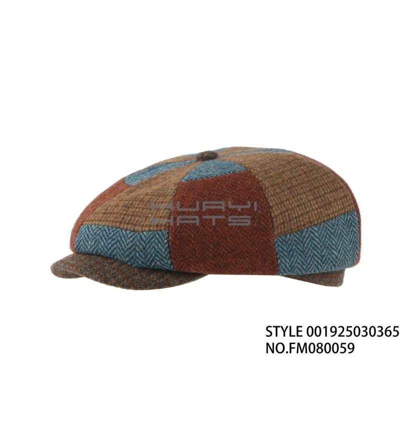 Fashion Patchwork Newsboy Flat Caps