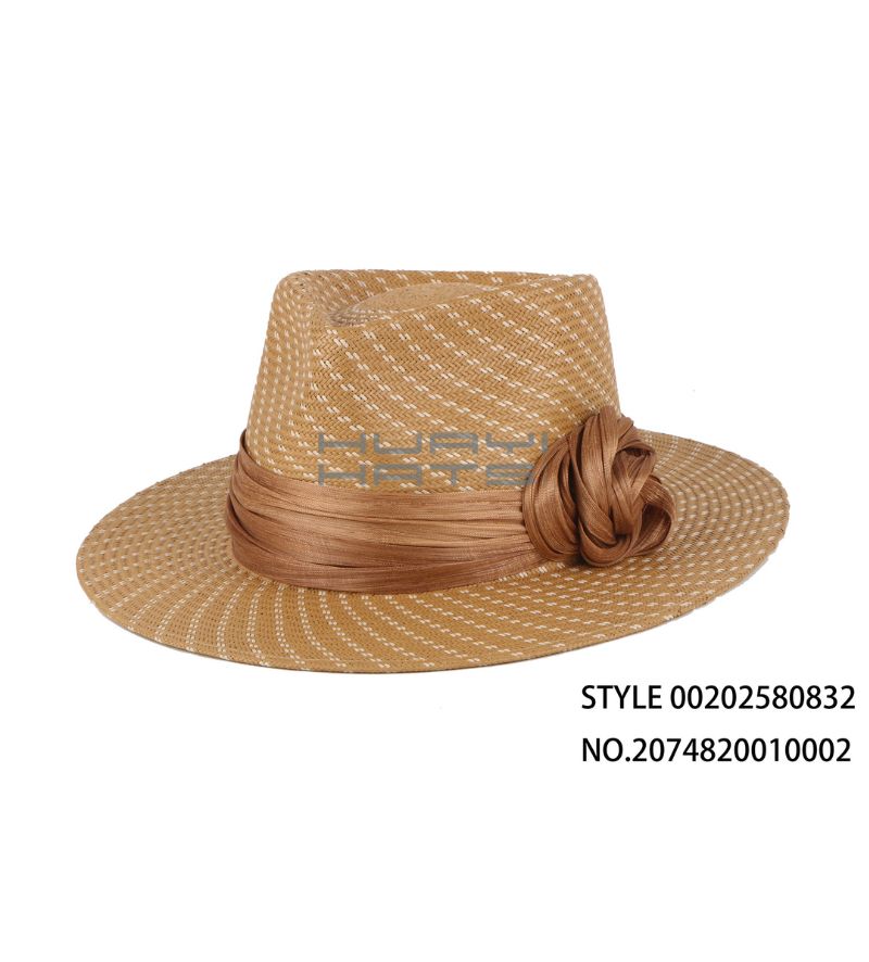 Elegant and Fashion Straw Fedora Hat