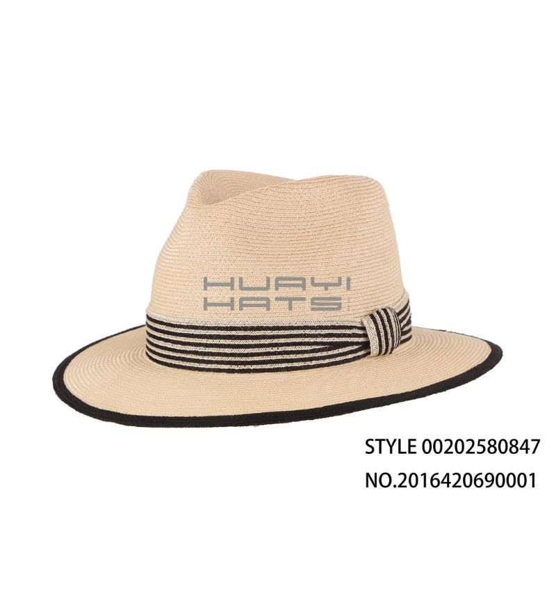 Fashion Summer Straw Fedora Hat