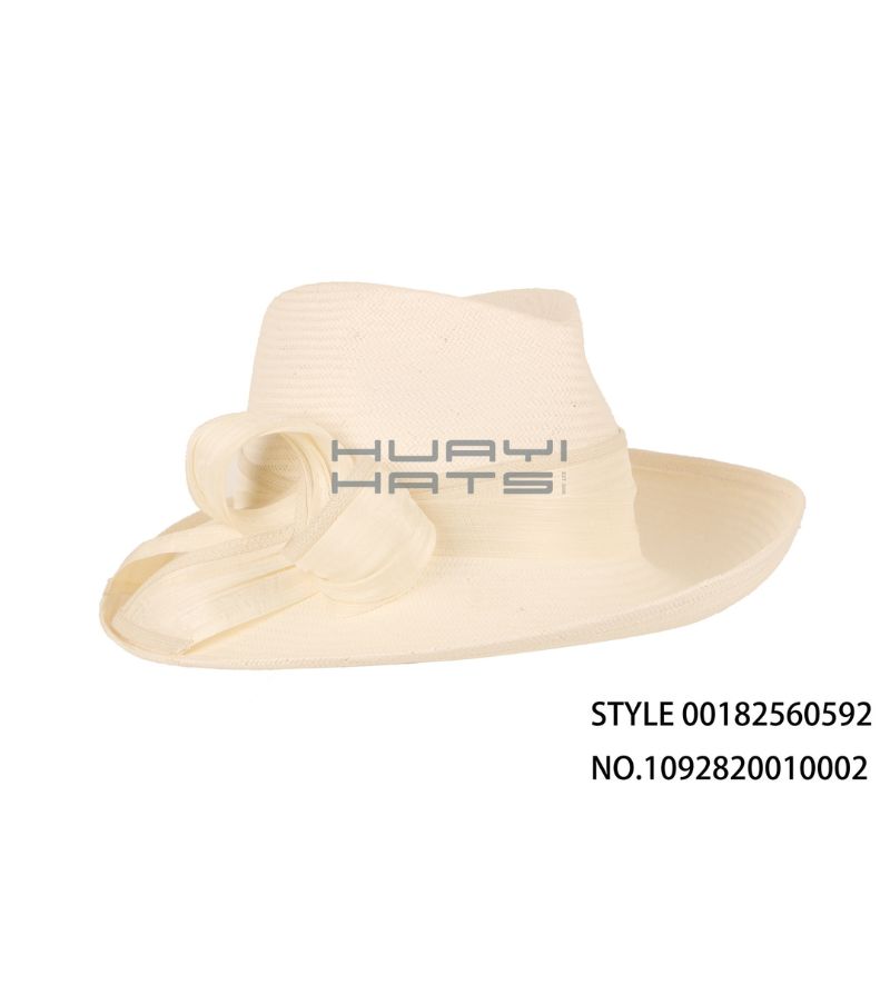 Elegant Ivory Straw Hat