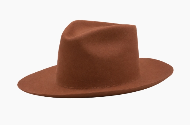 Side flange felt hat