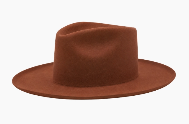 Medium curl felt hat