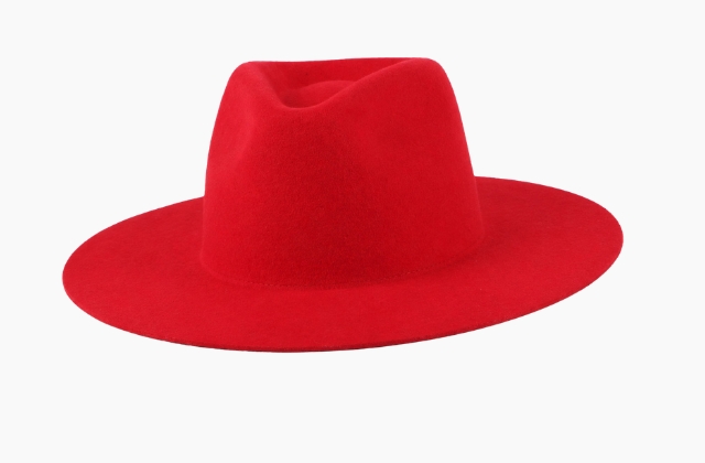 Fiery Red felt hat