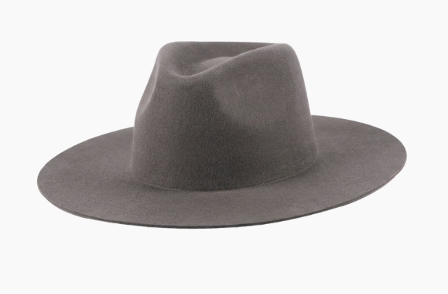 Organic Gray felt hat