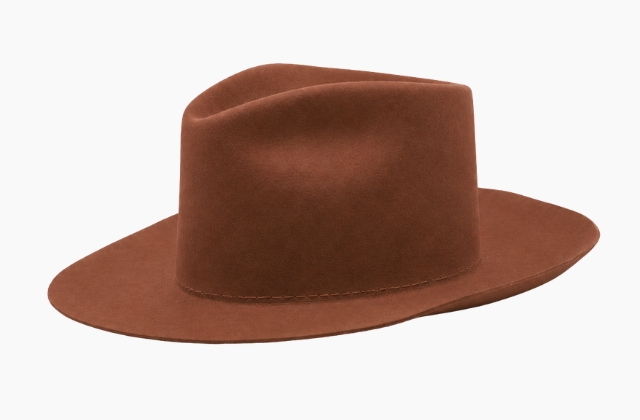 Back flange felt hat