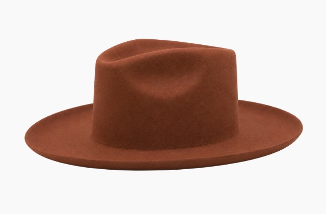 Heavy curl felt hat