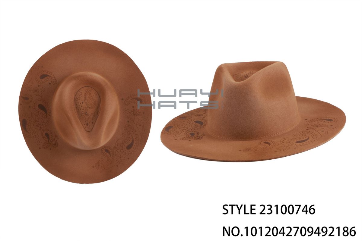Sand Embossed Rancher Fedora