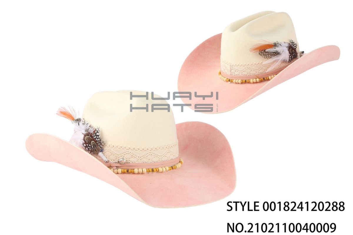 Feather-Accent Western Hat