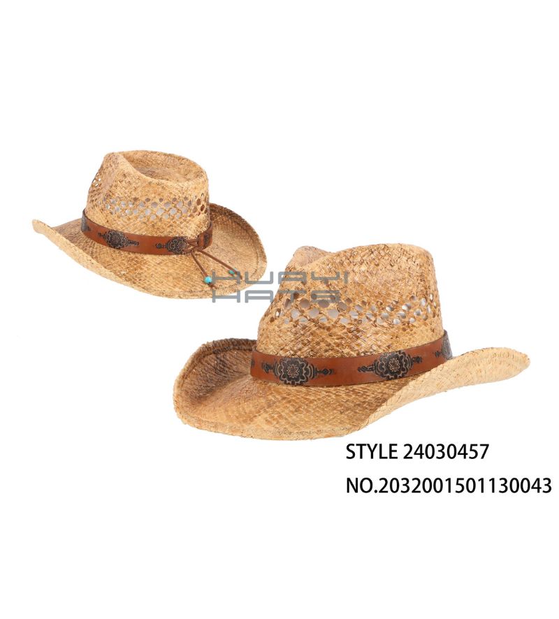 Custom Straw Cowboy Hat Manufacturer 