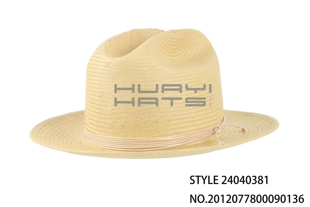 Natural Straw Western Hat