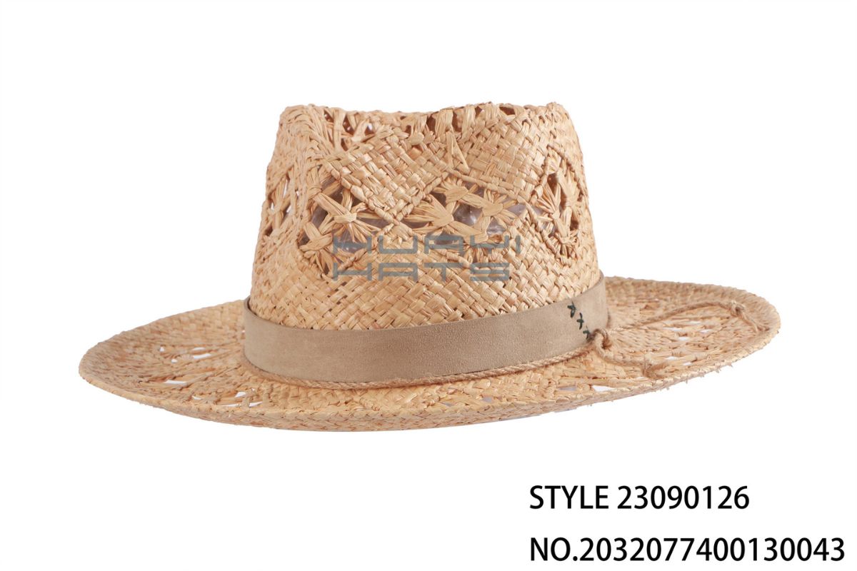 Crochet Raffia Fedora