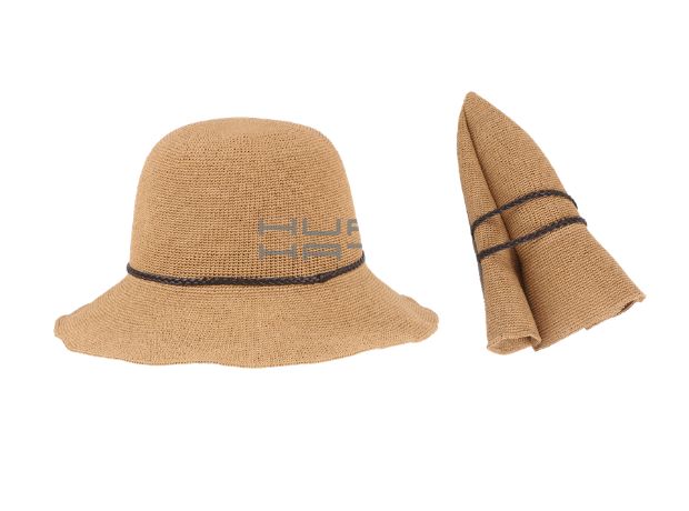 Packable straw hat