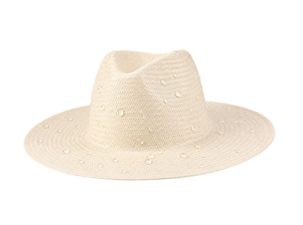 Water repellent straw hat